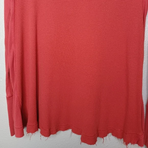 Free People Waffle Knit Distressed Sweater - Picture 8 of 13